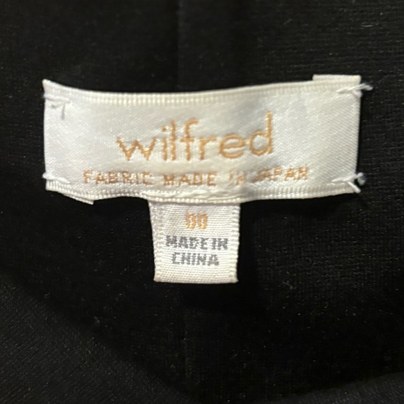 Aritzia Wilfred Strapless Fitted Black Mini Dress with Pockets - Picture 4 of 7